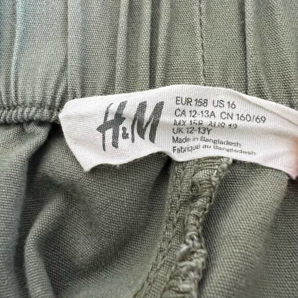 H&M kids olive green joggers - Picture 4 of 8